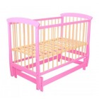 Детская кроватка Baby Sleep Silvia розовая